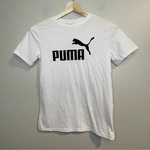 Kids PUMA Logo White Tshirt